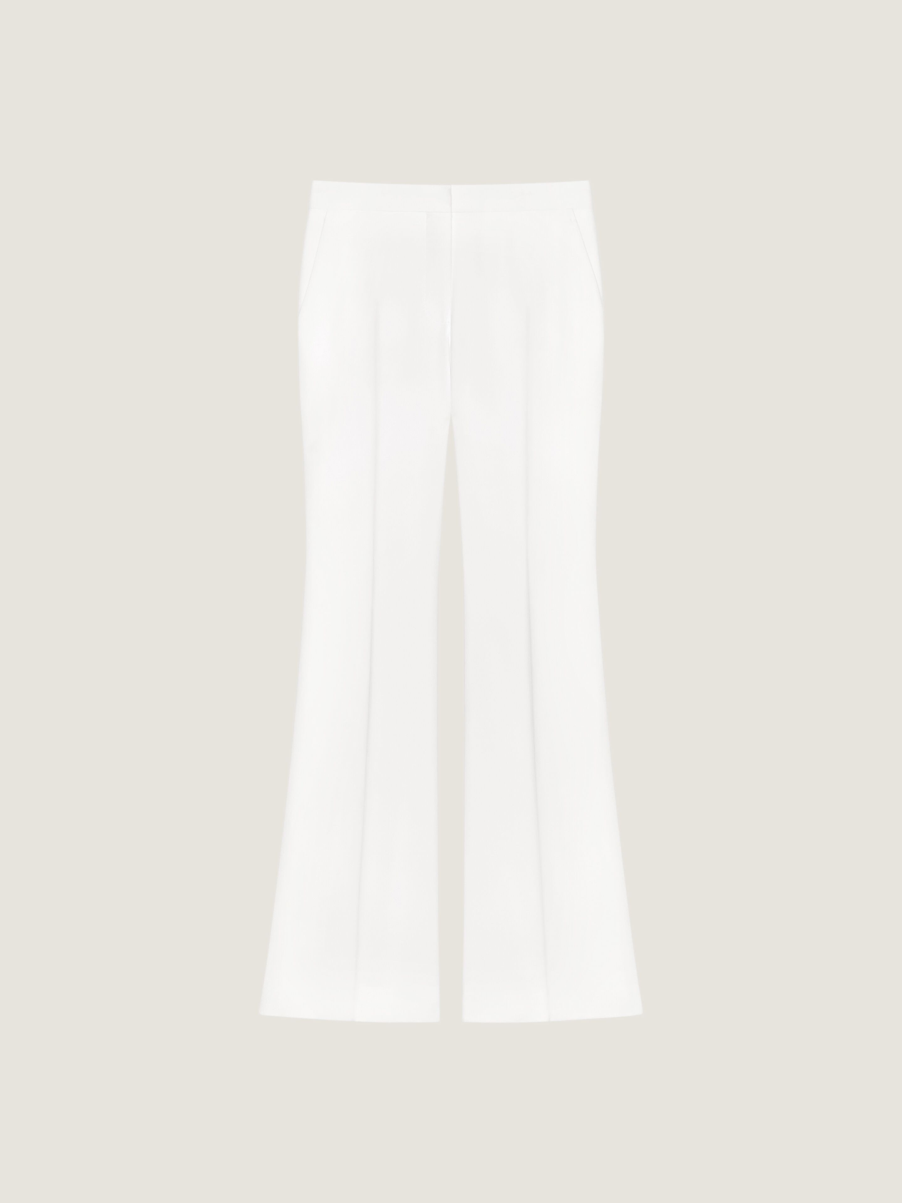 Bootcut tailored pants in wool